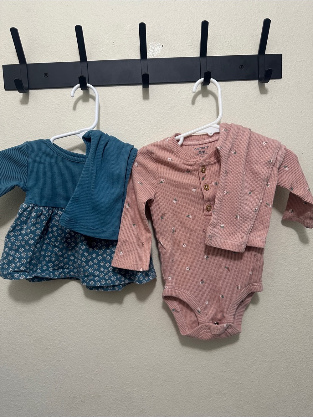 Blue and Pink baby outfit set